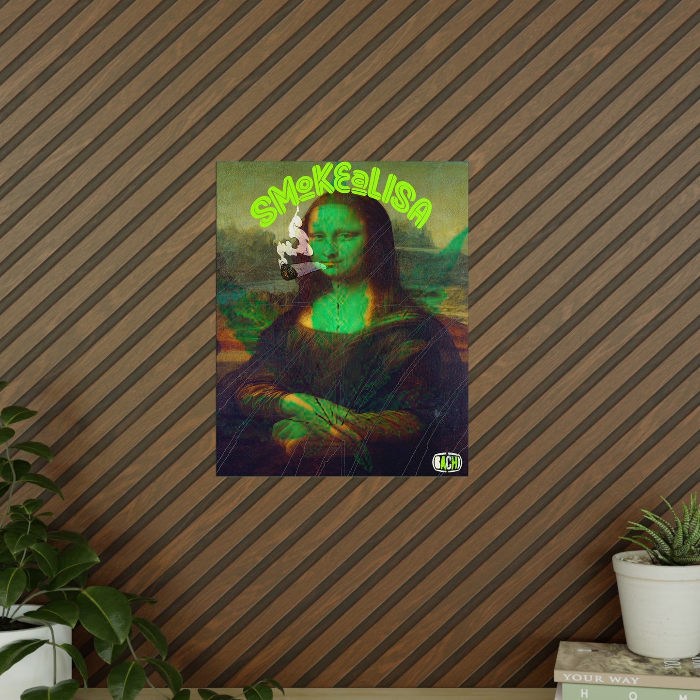 Pop Art Wall Poster - Renaissance Parody Streetwear Print (Bachi)