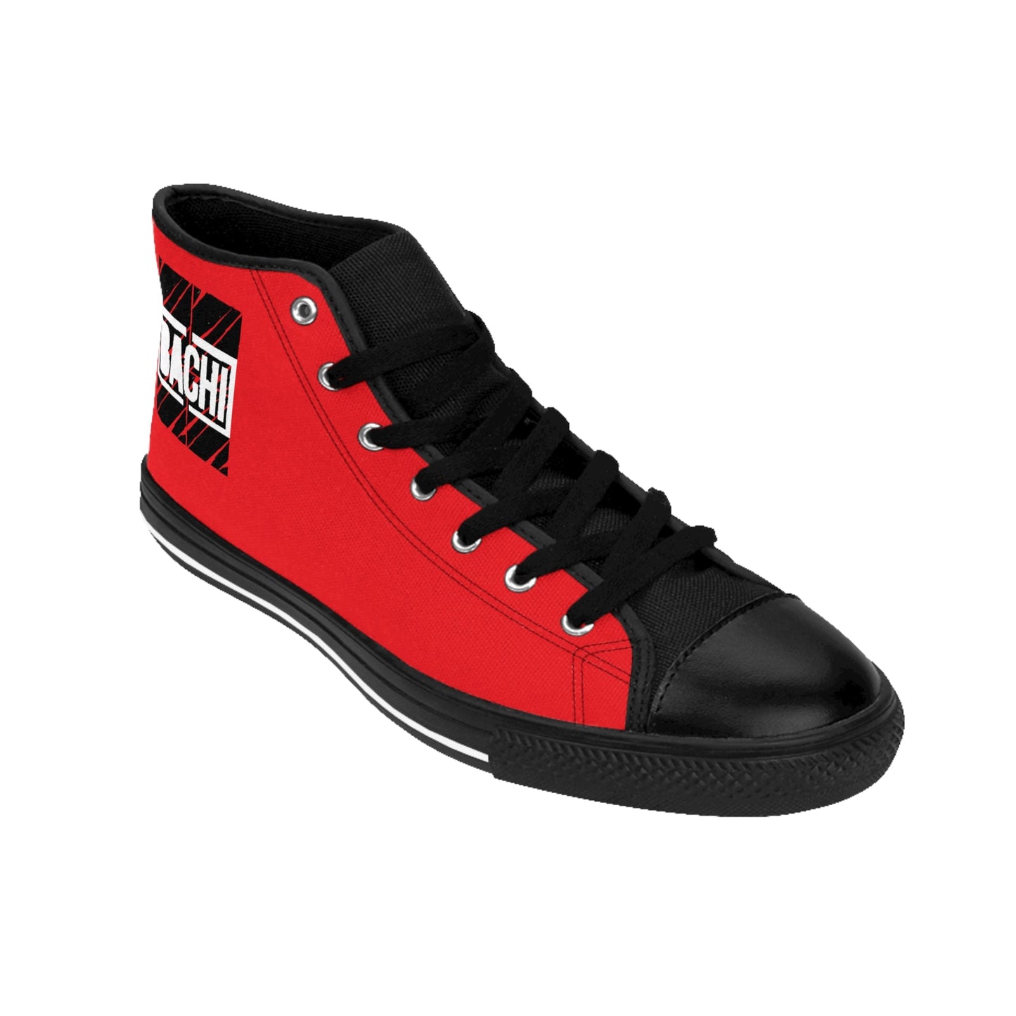 Men's Sneakers Bach Drippers 6ix Toronto Skyline Red Printify