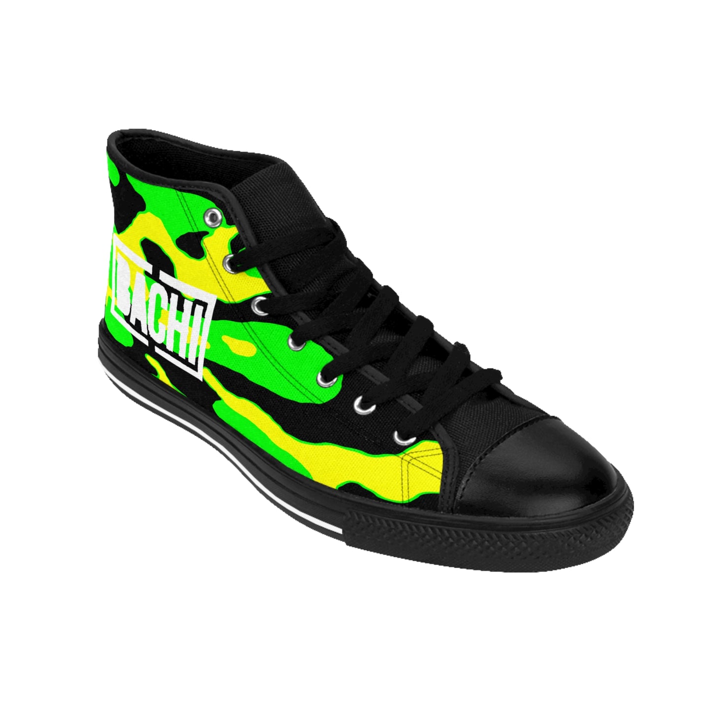 Men's High-Top Sneakers Bachi All Green Camo
