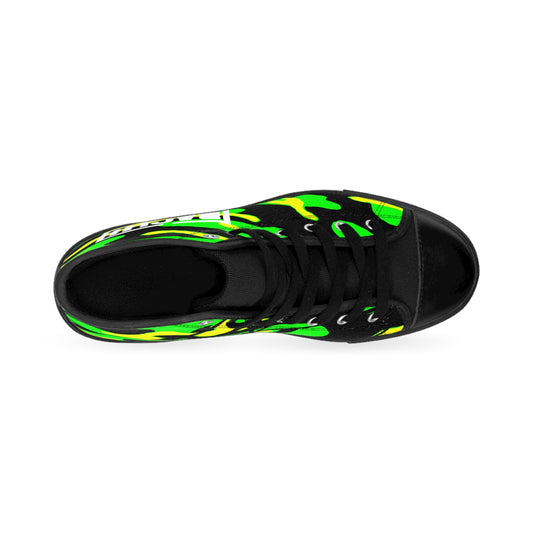 Men's High-Top Sneakers Bachi All Green Camo