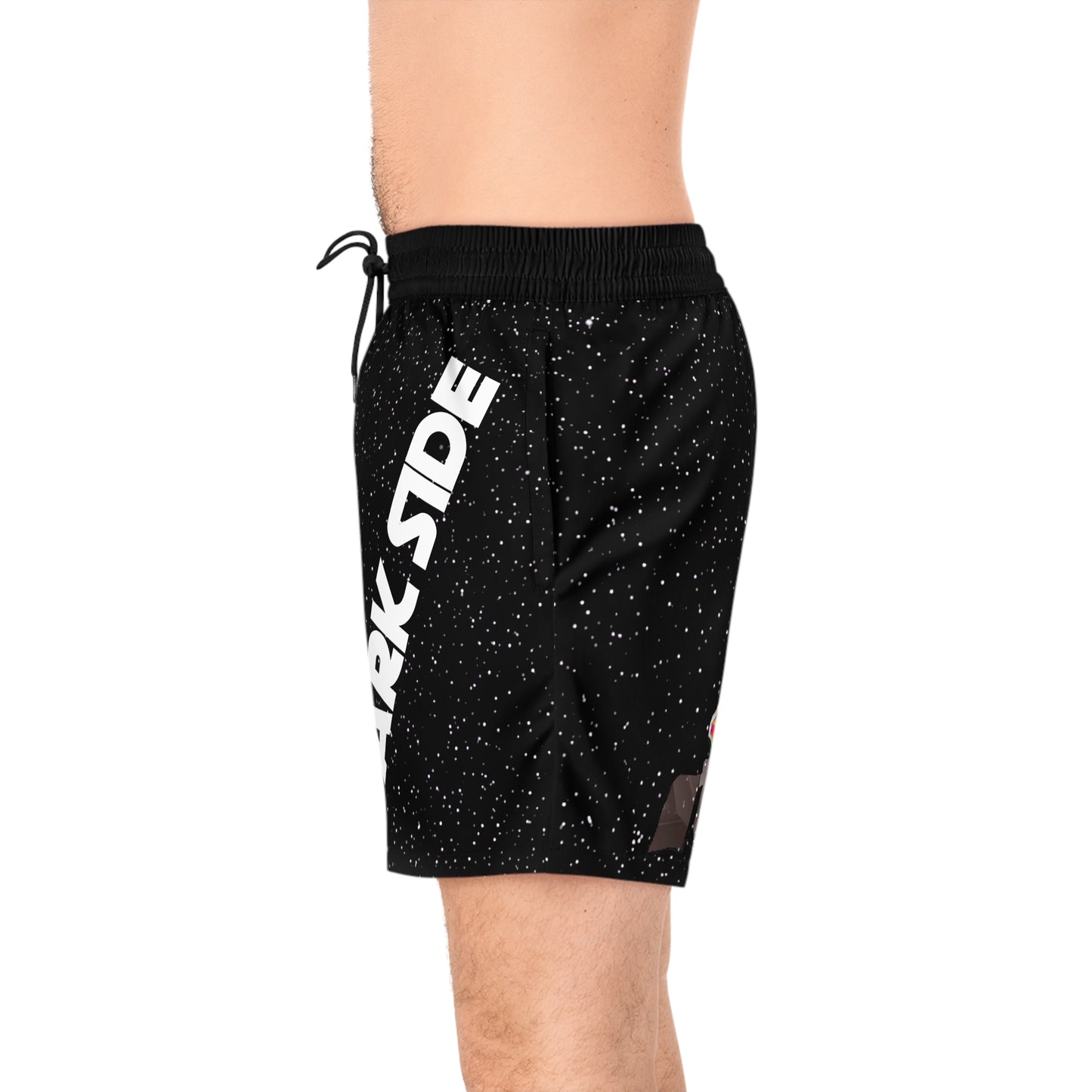 Sci-Fi Saga Graphic Swim Shorts - Dark Side Villain Streetwear Print (Bachi)