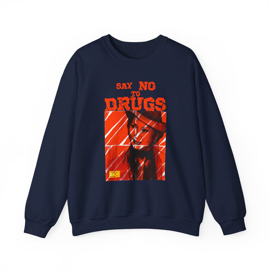 Oversized Graphic Sweatshirt - Latin Icon Orange Stripe Streetwear (Bachi)