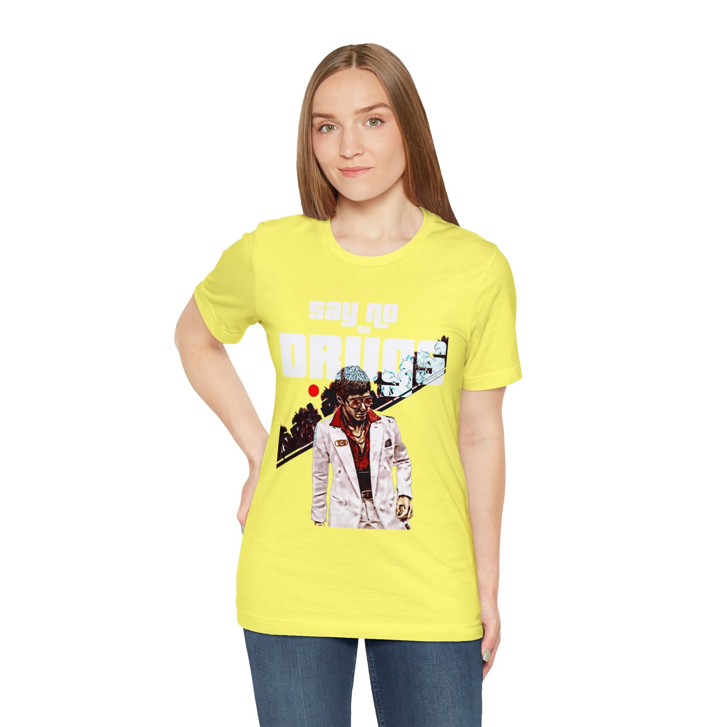 Vintage Graphic Tee - Cult Cinema White Jacket Portrait Print (Bachi)