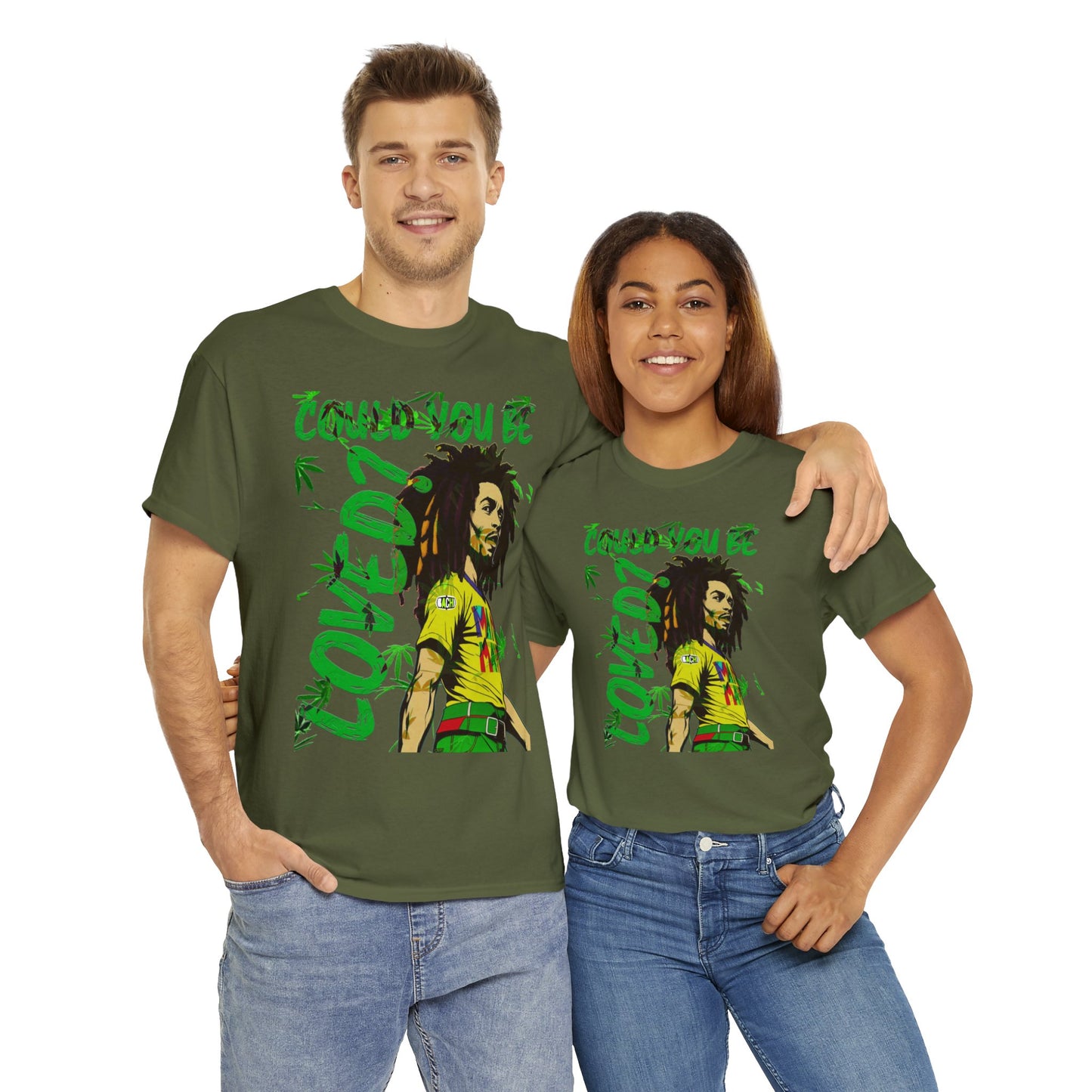 Oversized Graphic Tee - Reggae Legend Portrait Streetwear Print (Bachi)