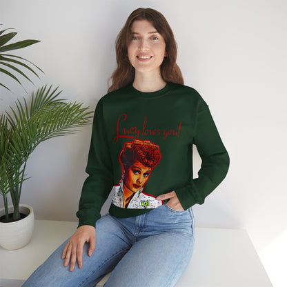 Unisex Sweatshirt Lucy Loves You Printify