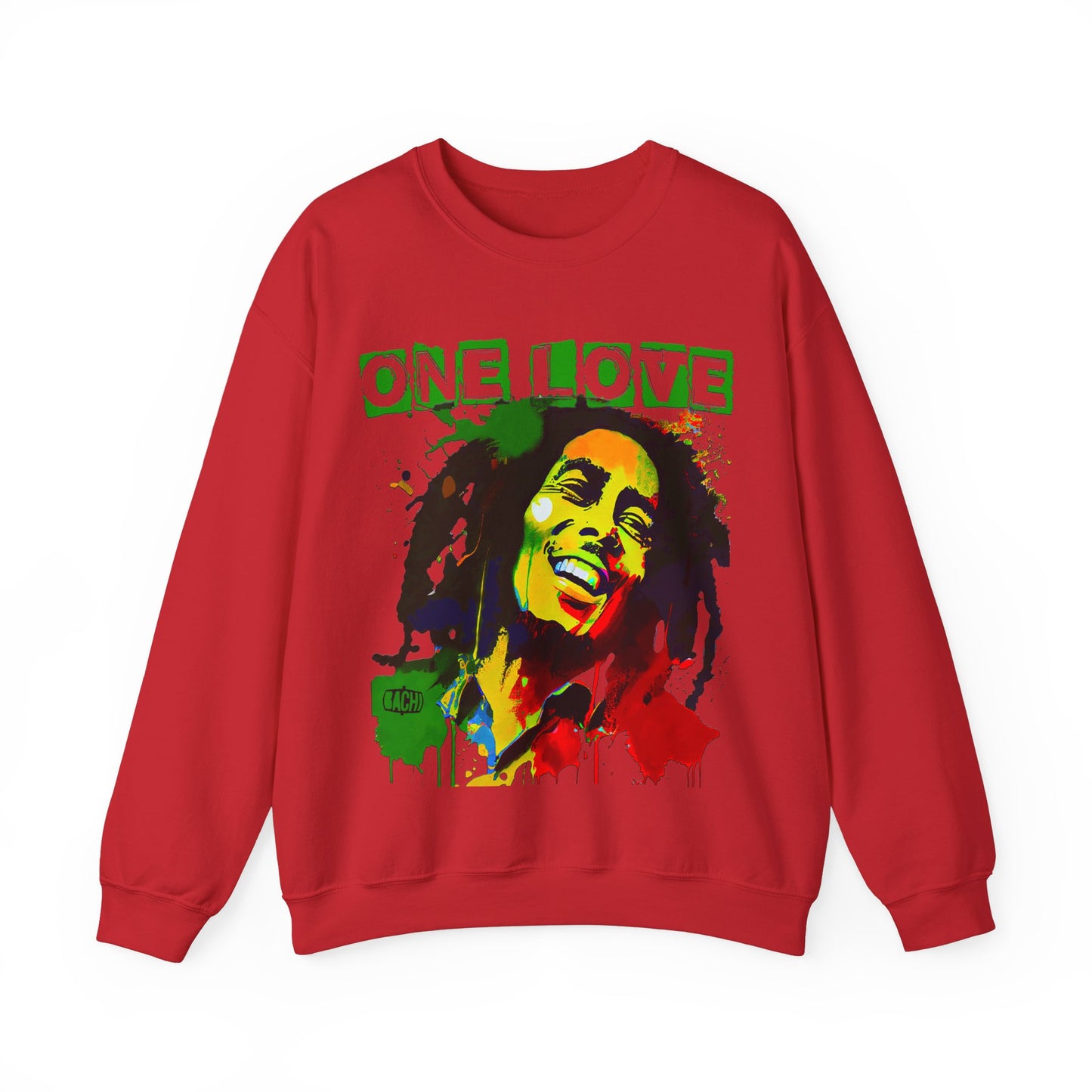 Heavyweight Graphic Sweatshirt - Reggae Legend Portrait Streetwear (Bachi)