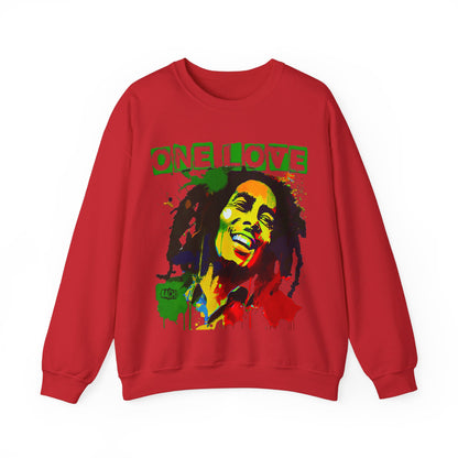 Heavyweight Graphic Sweatshirt - Reggae Legend Portrait Streetwear (Bachi)