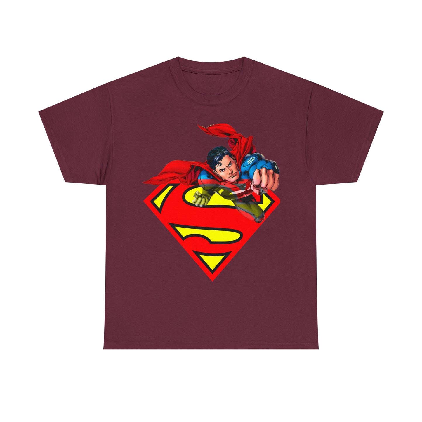 Vintage Comic Hero Graphic Tee - Cape Streetwear Print (Bachi)