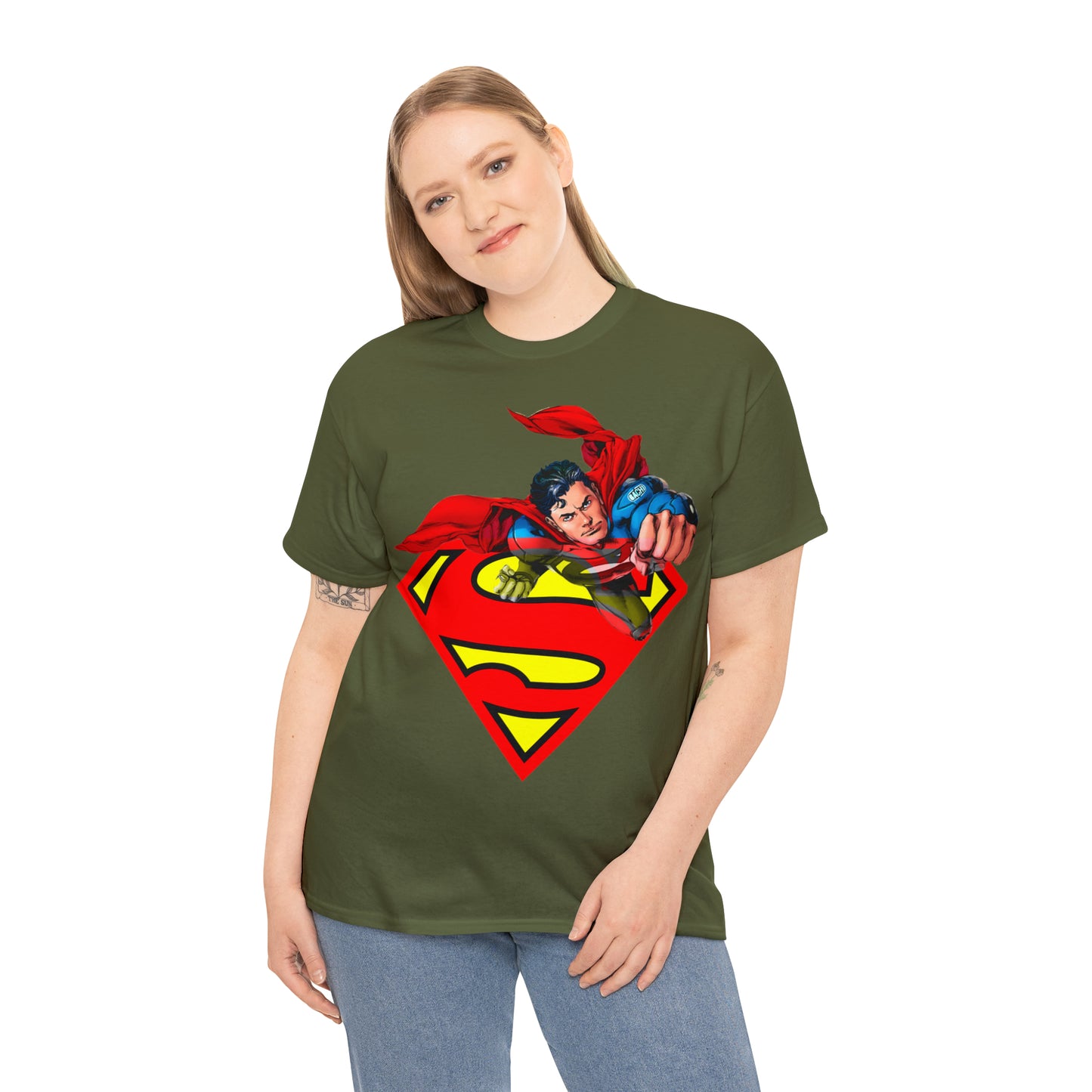 Vintage Comic Hero Graphic Tee - Cape Streetwear Print (Bachi)