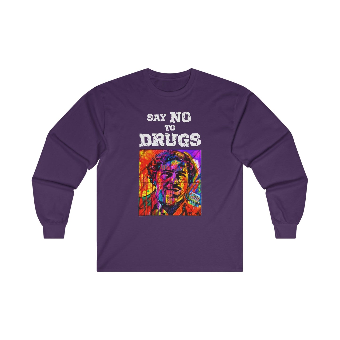 Unisex Long Sleeve T-shirt Pablo Escobar Colors Printify
