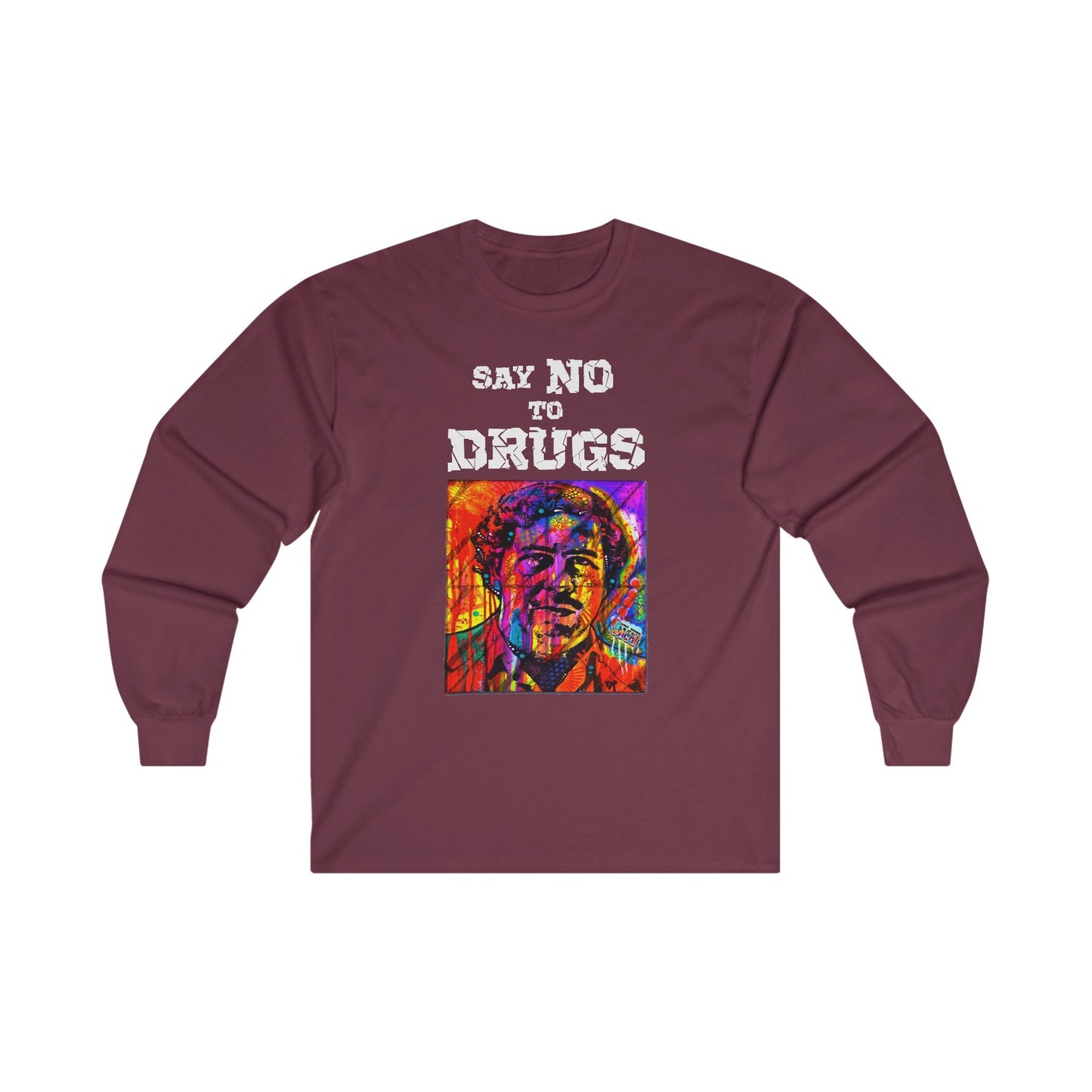 Unisex Long Sleeve T-shirt Pablo Escobar Colors Printify