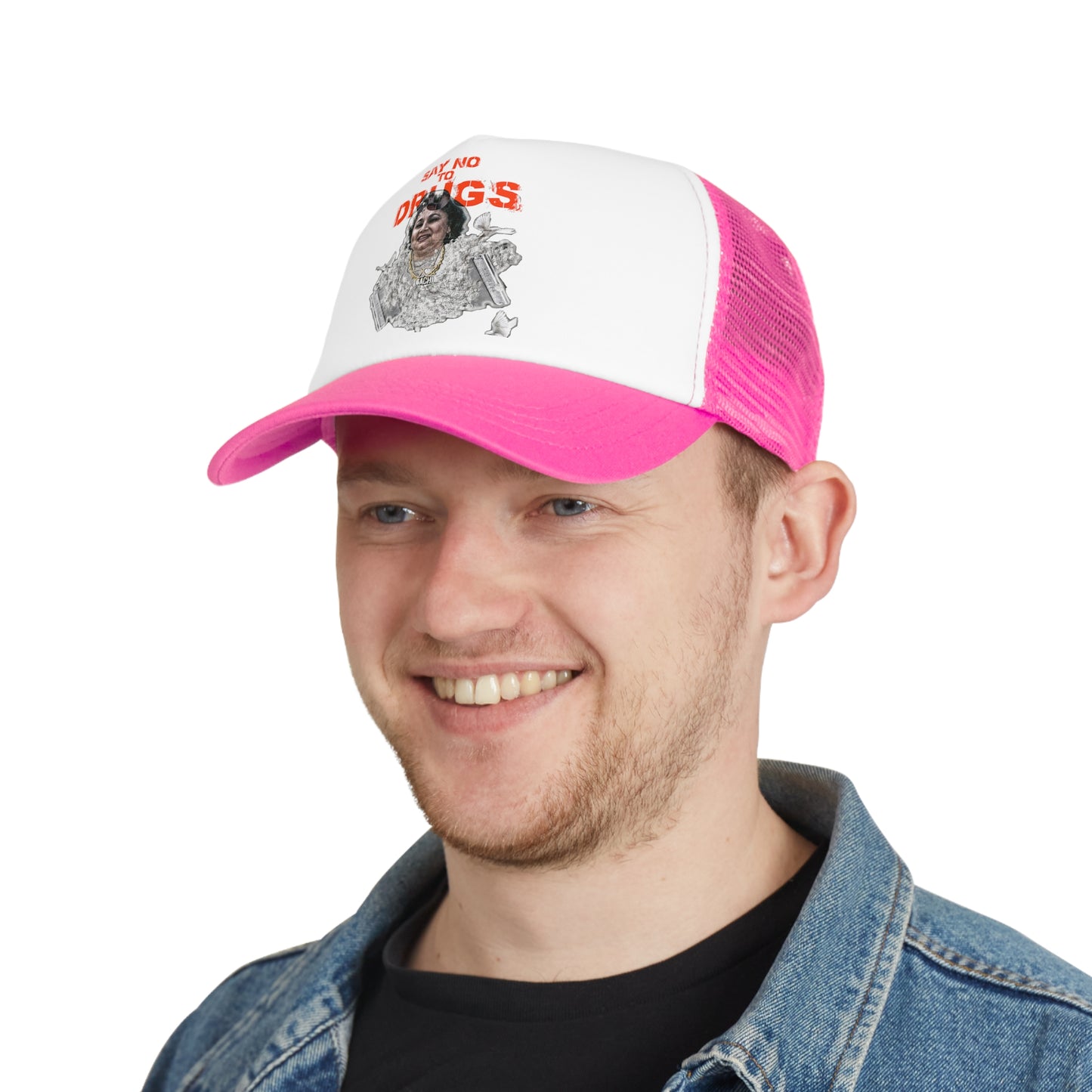 Streetwear Mesh Trucker Cap - Latin Icon Graphic Embroidered (Bachi)