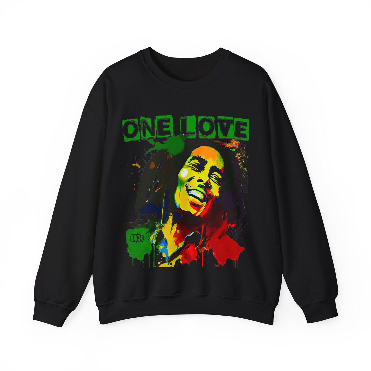 Heavyweight Graphic Sweatshirt - Reggae Legend Portrait Streetwear (Bachi)
