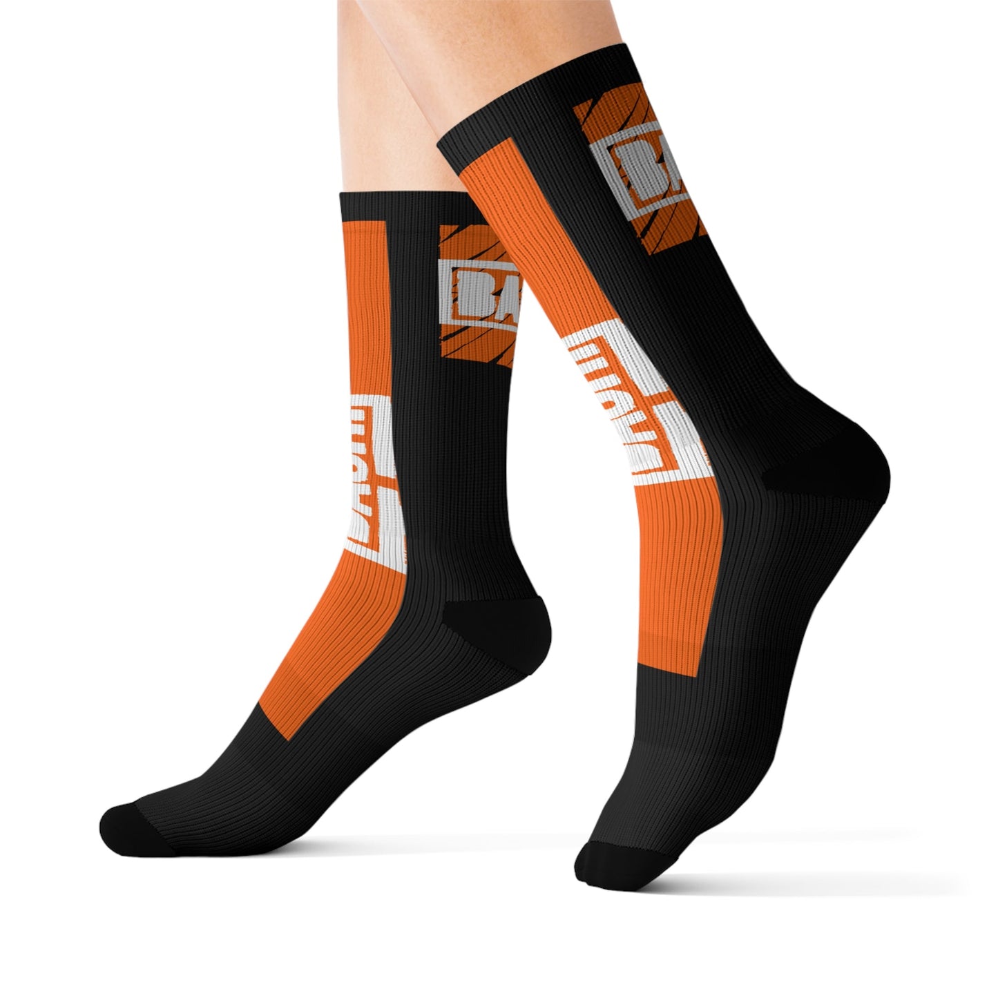 Unisex Socks Bachi Orange Stripe Printify