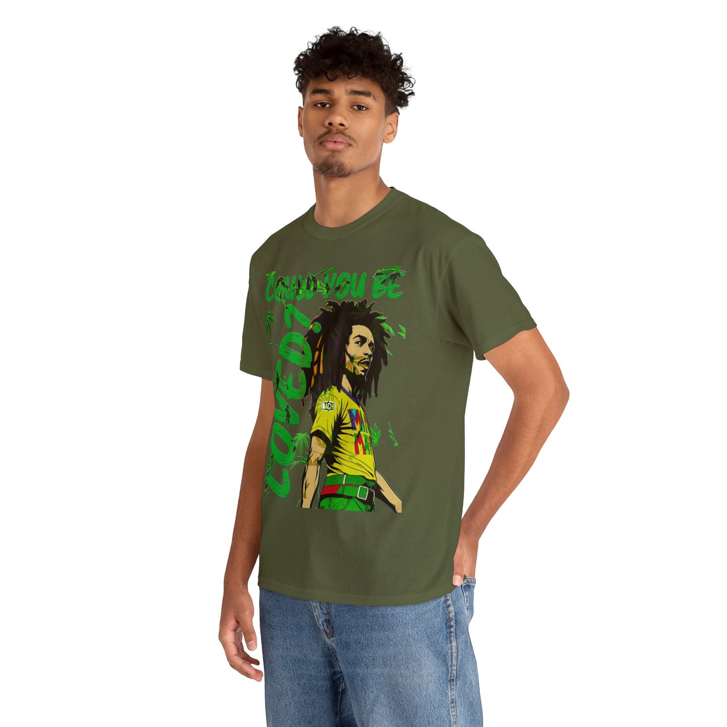 Oversized Graphic Tee - Reggae Legend Portrait Streetwear Print (Bachi)