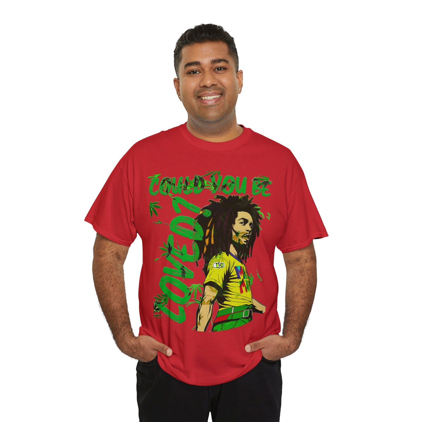 Oversized Graphic Tee - Reggae Legend Portrait Streetwear Print (Bachi)