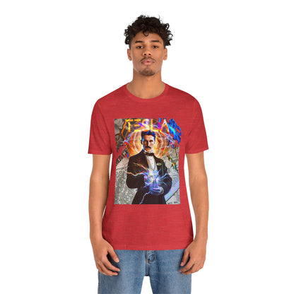Vintage Science Icon Graphic Tee - Inventor Portrait Streetwear Print (Bachi)