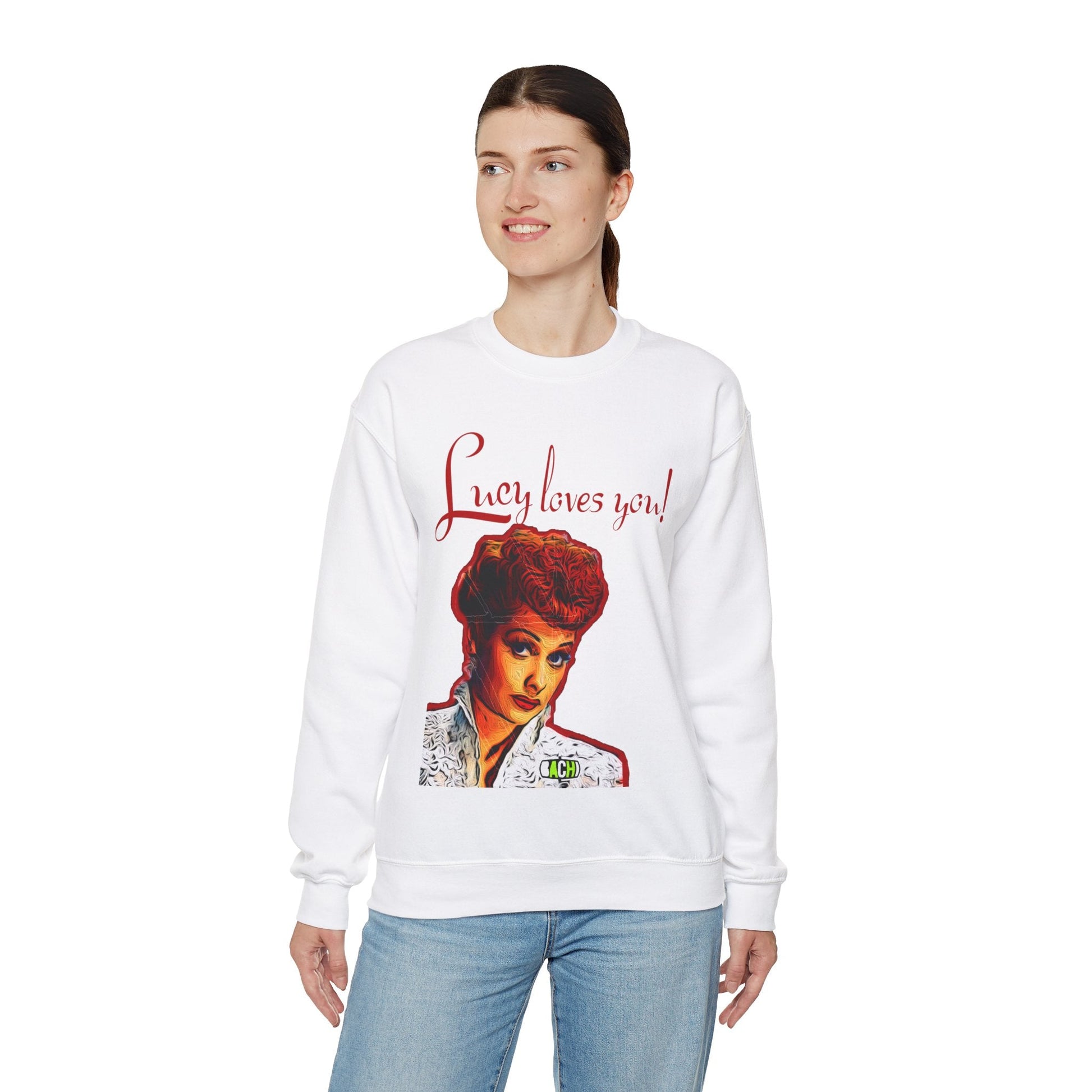 Unisex Sweatshirt Lucy Loves You Printify