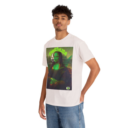 Raw Edge Pop Art Graphic Tee - Renaissance Parody Streetwear Print (Bachi)