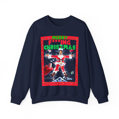 Vintage Holiday Graphic Sweatshirt - 80s Comedy Cinema Print (Bachi)
