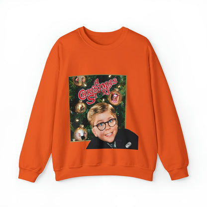 Vintage Holiday Graphic Sweatshirt - 80s Family Cinema Print (Bachi)