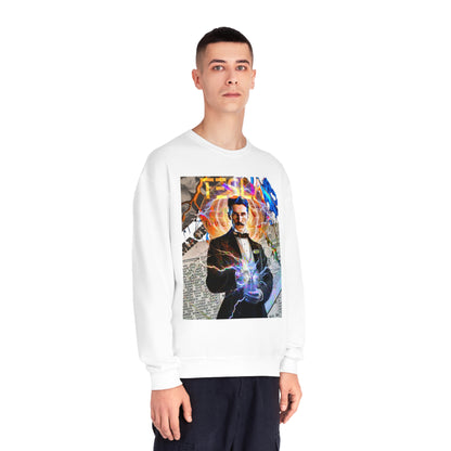 Vintage Science Icon Graphic Sweatshirt - Inventor Portrait Streetwear (Bachi)
