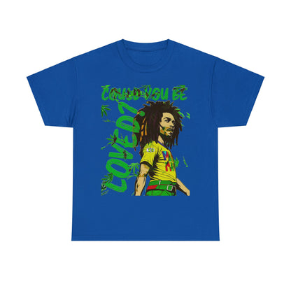 Oversized Graphic Tee - Reggae Legend Portrait Streetwear Print (Bachi)