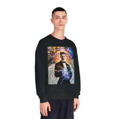 Vintage Science Icon Graphic Sweatshirt - Inventor Portrait Streetwear (Bachi)