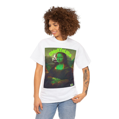 Raw Edge Pop Art Graphic Tee - Renaissance Parody Streetwear Print (Bachi)