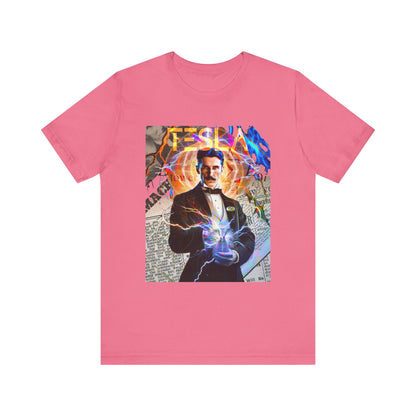 Vintage Science Icon Graphic Tee - Inventor Portrait Streetwear Print (Bachi)