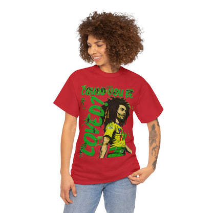 Oversized Graphic Tee - Reggae Legend Portrait Streetwear Print (Bachi)