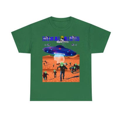 Vintage Sci-Fi Graphic Tee - Alien Invasion Streetwear Print (Bachi)