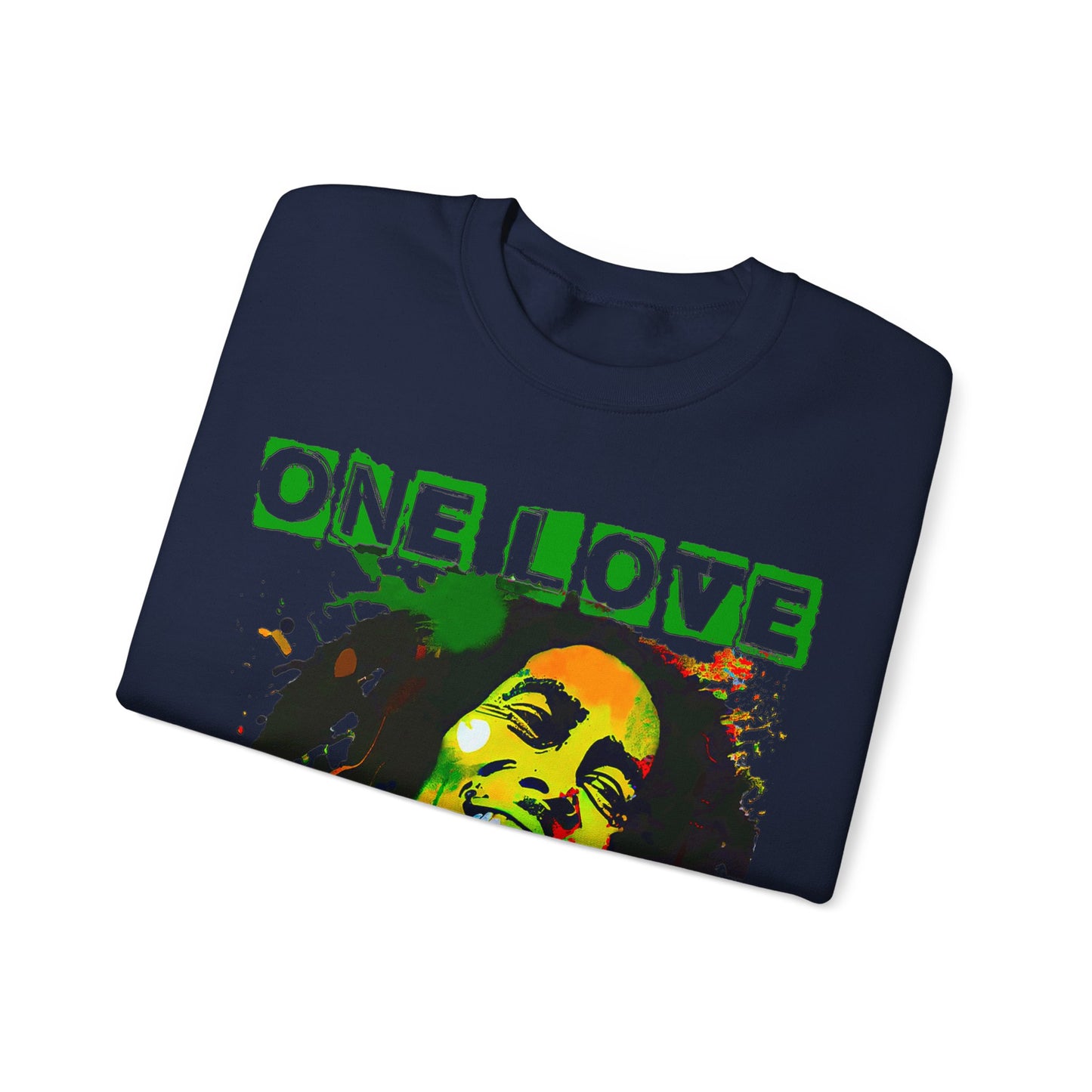 Heavyweight Graphic Sweatshirt - Reggae Legend Portrait Streetwear (Bachi)