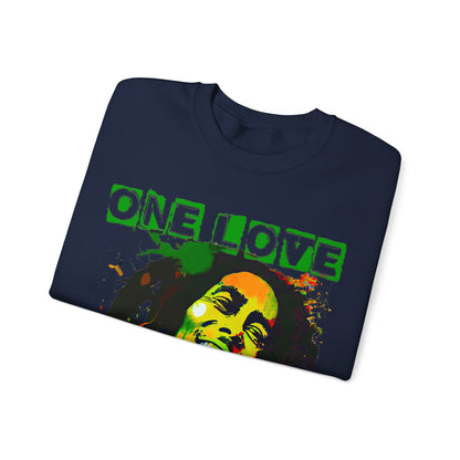 Heavyweight Graphic Sweatshirt - Reggae Legend Portrait Streetwear (Bachi)
