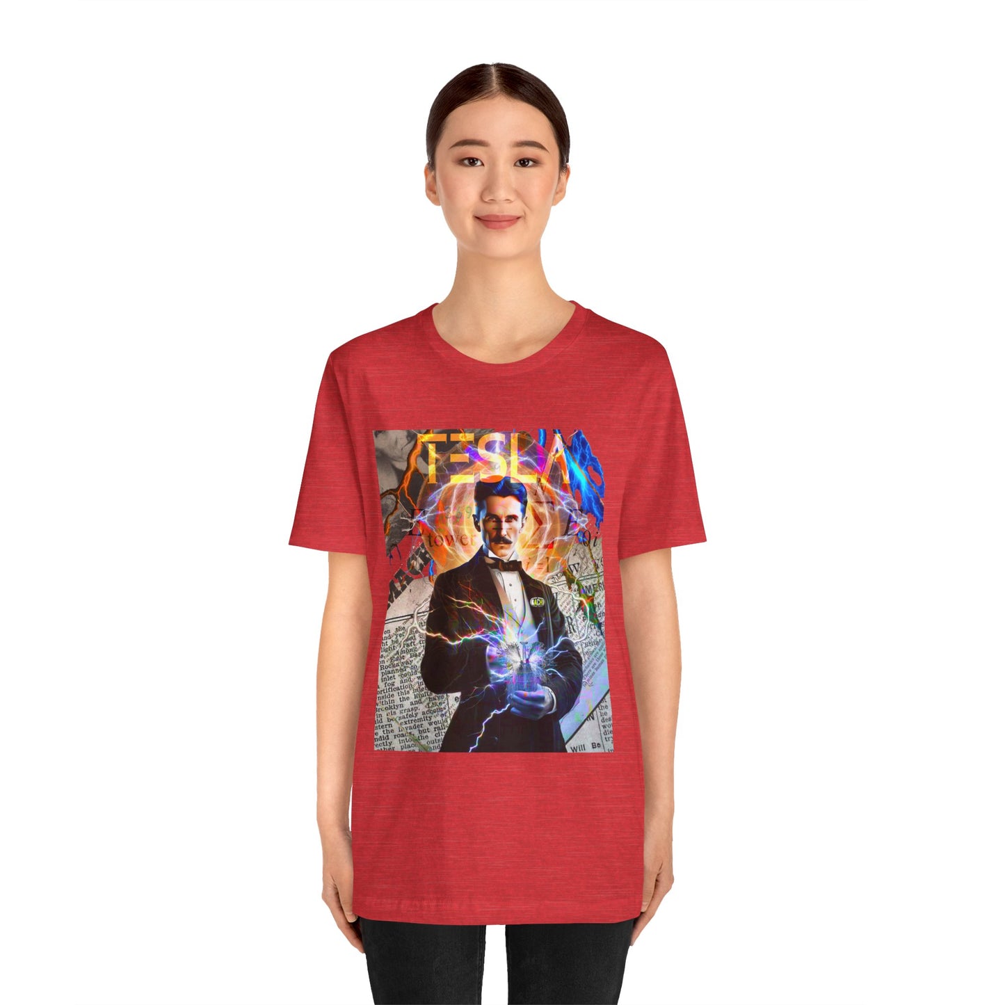 Vintage Science Icon Graphic Tee - Inventor Portrait Streetwear Print (Bachi)