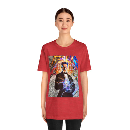 Vintage Science Icon Graphic Tee - Inventor Portrait Streetwear Print (Bachi)