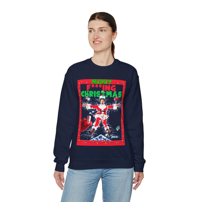 Vintage Holiday Graphic Sweatshirt - 80s Comedy Cinema Print (Bachi)