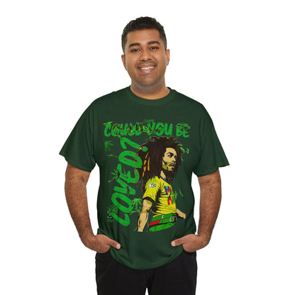 Oversized Graphic Tee - Reggae Legend Portrait Streetwear Print (Bachi)