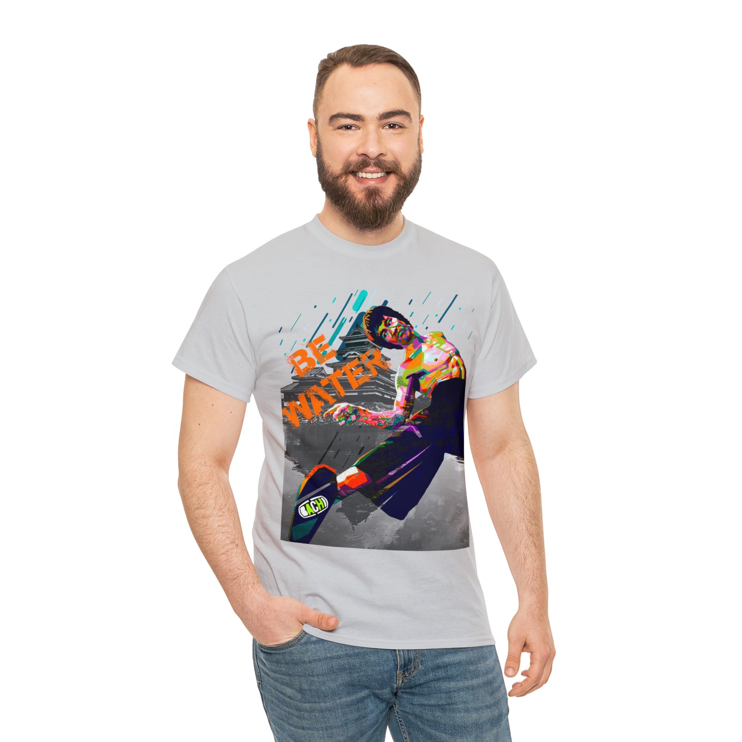 Vintage Martial Arts Graphic Tee - Kung Fu Legend Quote Print (Bachi)