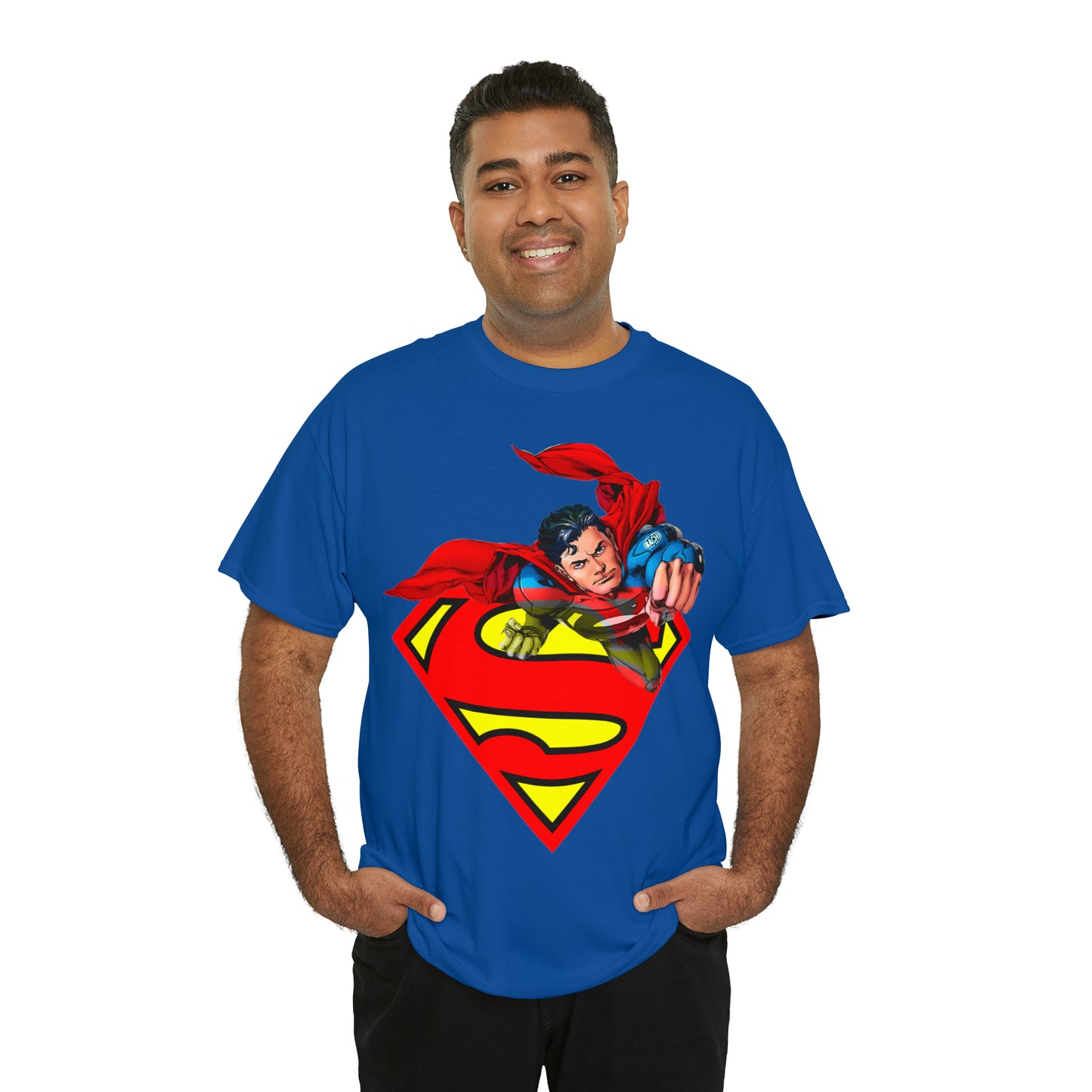 Vintage Comic Hero Graphic Tee - Cape Streetwear Print (Bachi)