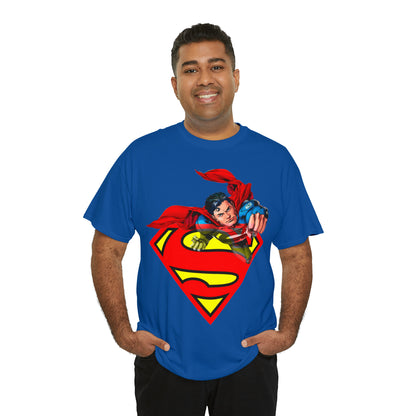Vintage Comic Hero Graphic Tee - Cape Streetwear Print (Bachi)