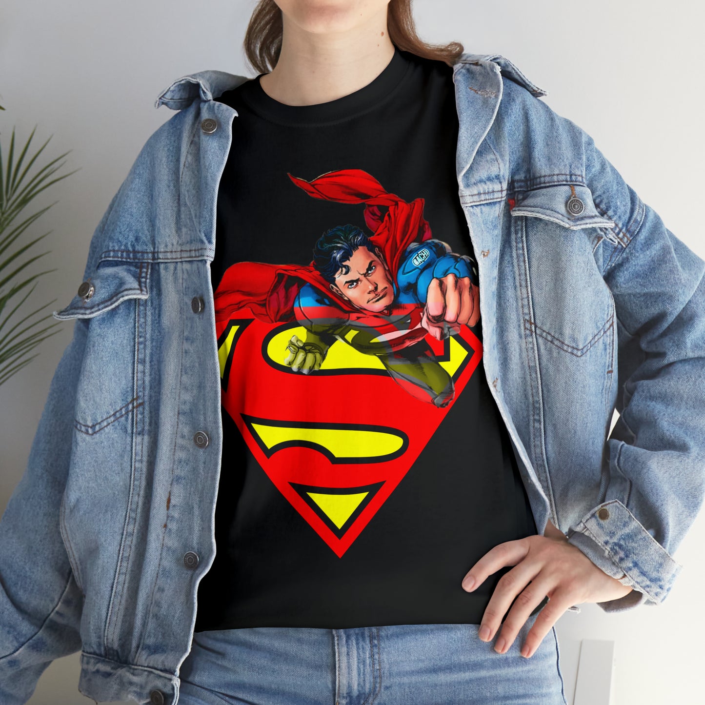 Vintage Comic Hero Graphic Tee - Cape Streetwear Print (Bachi)