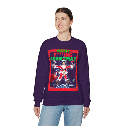 Vintage Holiday Graphic Sweatshirt - 80s Comedy Cinema Print (Bachi)