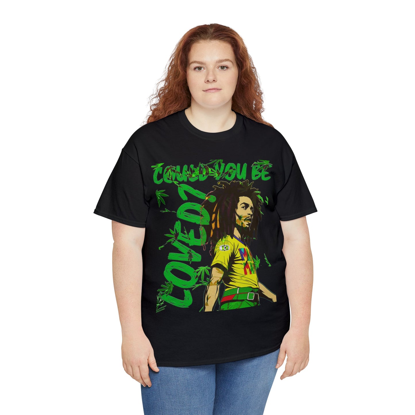 Oversized Graphic Tee - Reggae Legend Portrait Streetwear Print (Bachi)