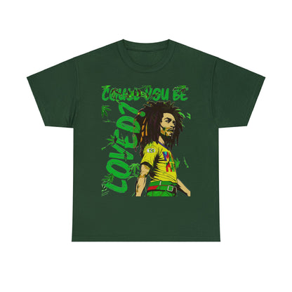 Oversized Graphic Tee - Reggae Legend Portrait Streetwear Print (Bachi)
