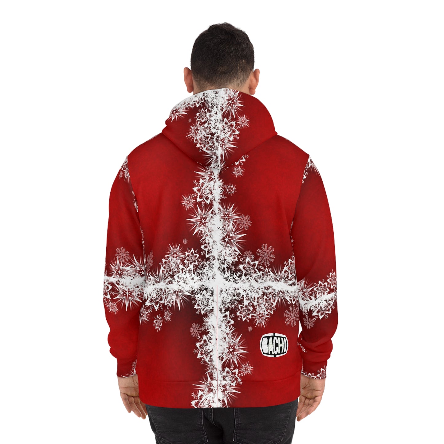 Oversized Holiday Graphic Hoodie - 00s Comedy Cinema Print (Bachi)