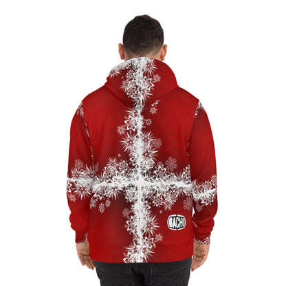 Oversized Holiday Graphic Hoodie - 00s Comedy Cinema Print (Bachi)