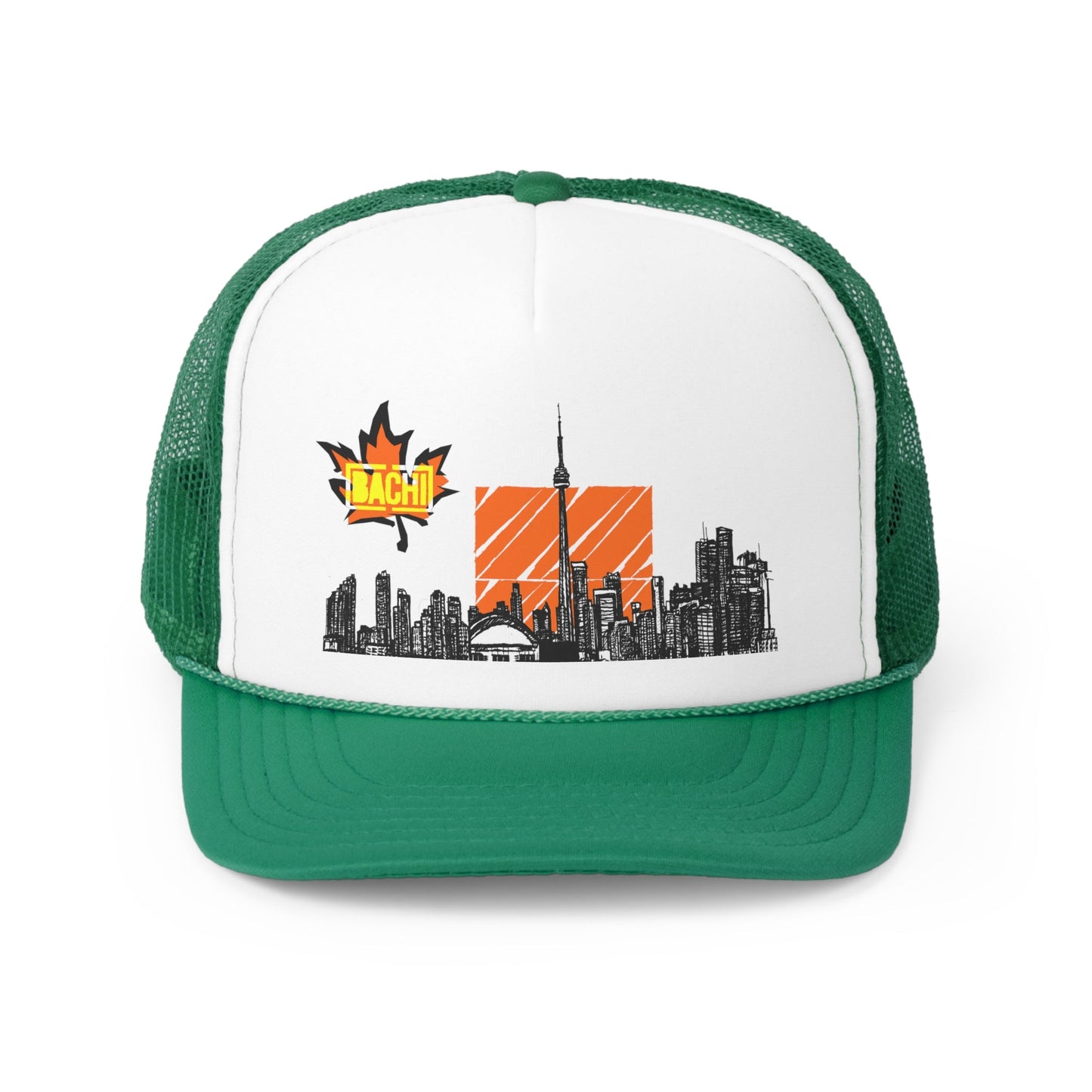 Trucker Cap Hat Bachi 6ix Skyline Printify