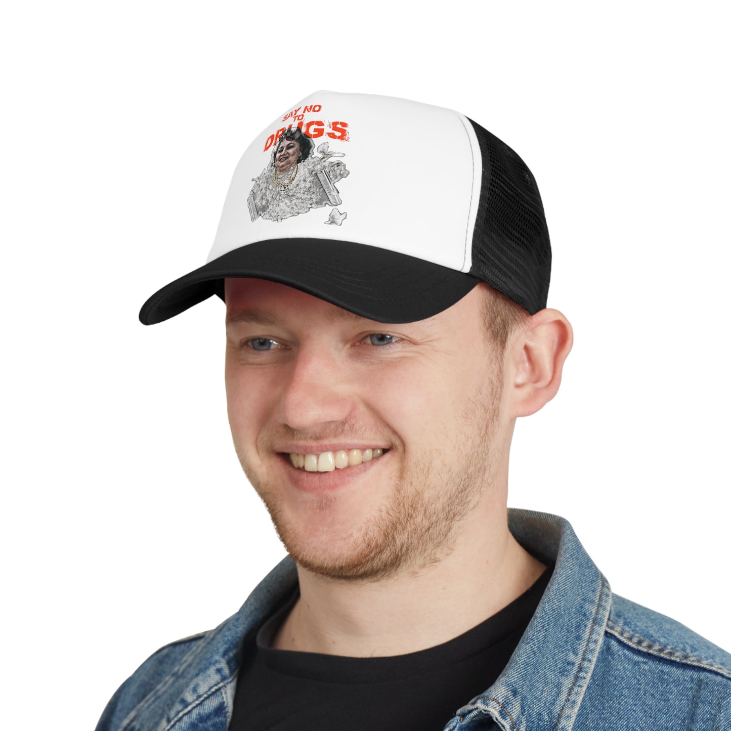 Streetwear Mesh Trucker Cap - Latin Icon Graphic Embroidered (Bachi)