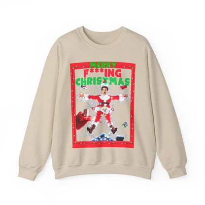 Vintage Holiday Graphic Sweatshirt - 80s Comedy Cinema Print (Bachi)